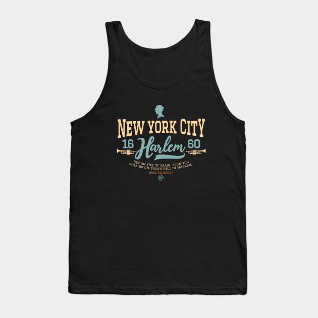 New York Harlem - Harlem Logo - Harlem Manhattan - Duke Ellington Tank Top by Boogosh